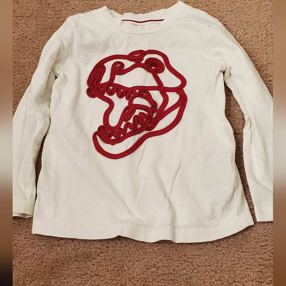 Embroidered dino Long Sleeve shirt